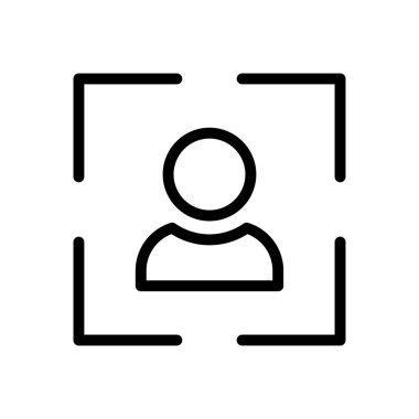 odaklanmak vektör ince çizgi simgesi