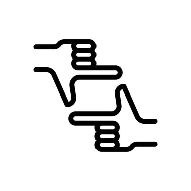 kamera vektörü ince çizgi simgesi