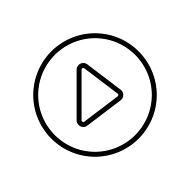 vektör ince çizgi simgesini çal