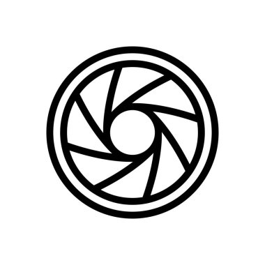 kamera vektörü ince çizgi simgesi