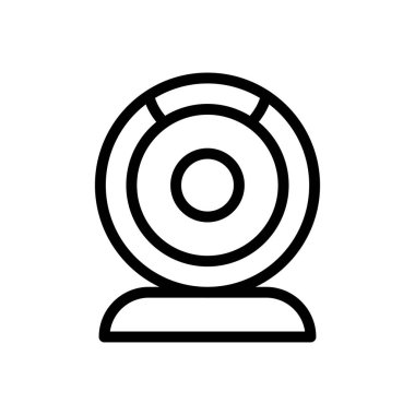 kamera vektörü ince çizgi simgesi