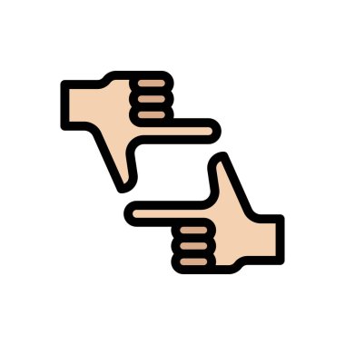 kamera vektörü düz renk simgesi