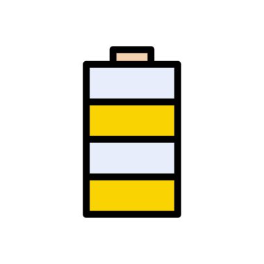 yük vektörü düz renk simgesi