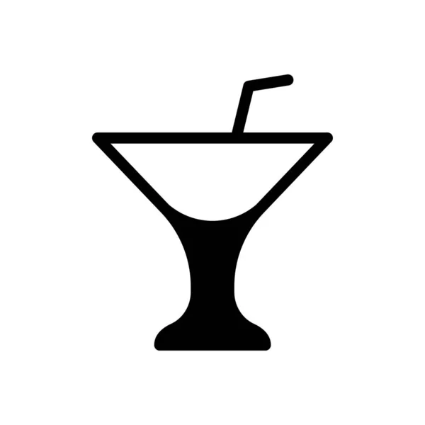 Soda Vector Glyph Platte Pictogram — Stockvector