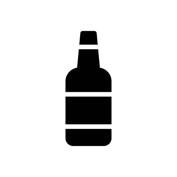 Alcohol Vector Hiëroglief Plat Pictogram — Stockvector