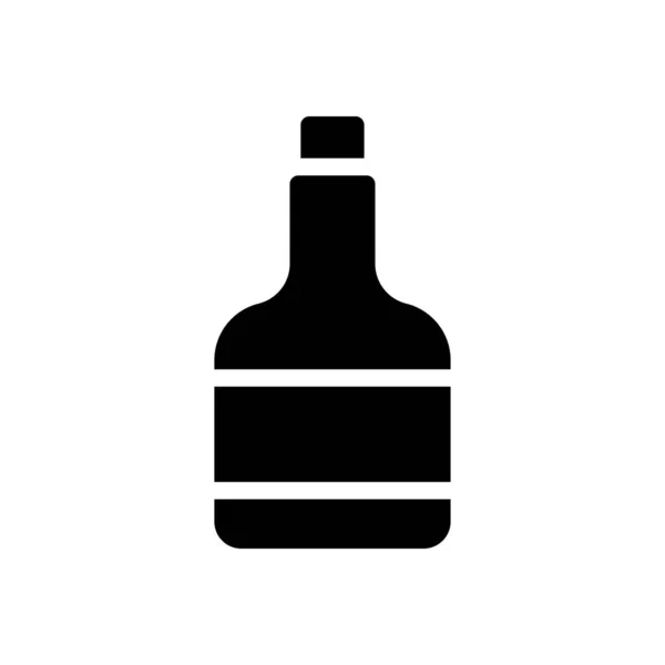 Alcohol Vector Glyph Flat Icon — Stock Vector