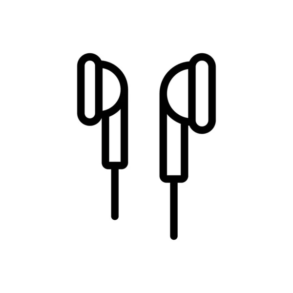 Audio Vektor Thin Line Symbol — Stockvektor