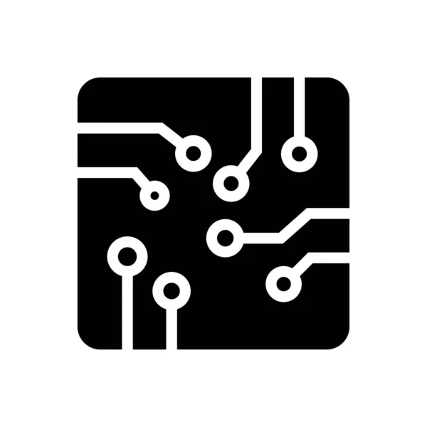 Ikona Inteligenčního Vektorového Glyfu — Stockový vektor