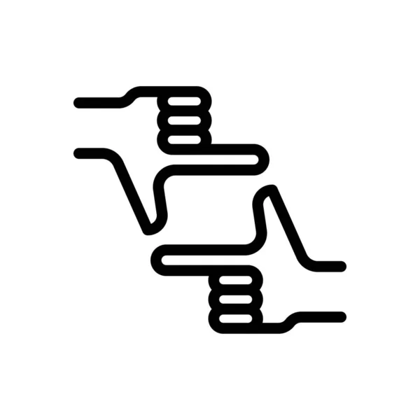 Kamera Vektor Thin Line Symbol — Stockvektor