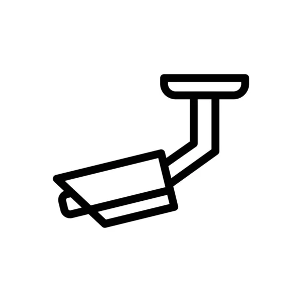 Veiligheid Vector Dunne Lijn Pictogram — Stockvector