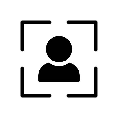 Odaklanma vektörü düz simgesi