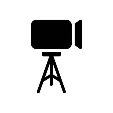 tripod vektör düz simge