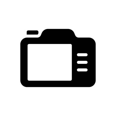 kamera vektör simgesi düz simge