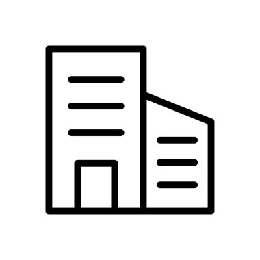 ofis vektörü ince çizgi simgesi