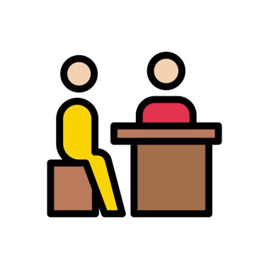 kullanıcı vektörü düz renk simgesi