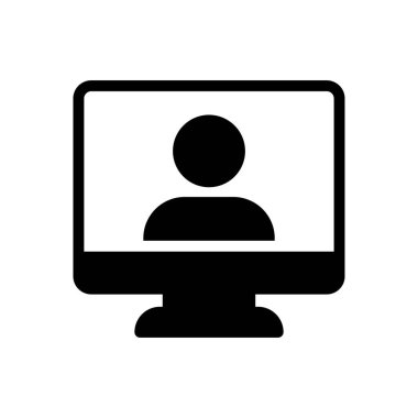 profil vektörü düz simgesi