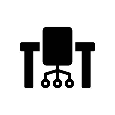 sandalye vektör düz simge