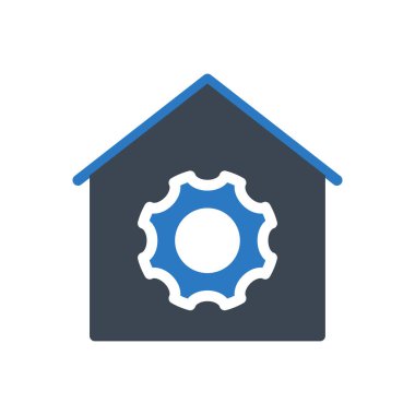 ev vektörü renk simgesi 