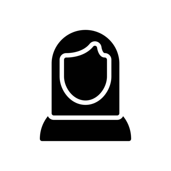 employee vector glyph flat icon