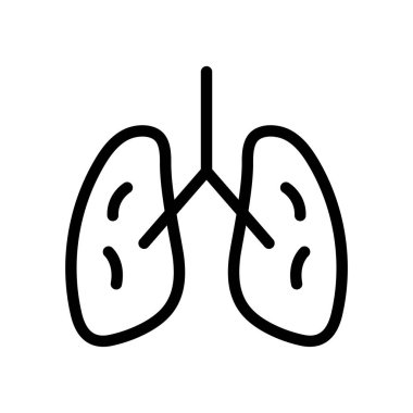 gövde vektörü ince çizgi simgesi