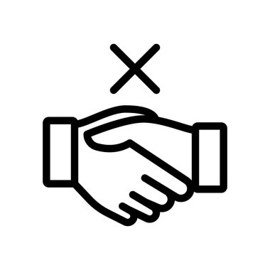 vektör ince çizgi simgesini durdur