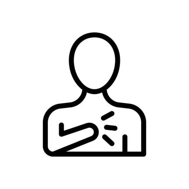 enfeksiyon vektörü ince çizgi simgesi