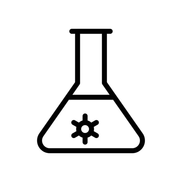 Prueba Vector Delgada Línea Icono — Archivo Imágenes Vectoriales