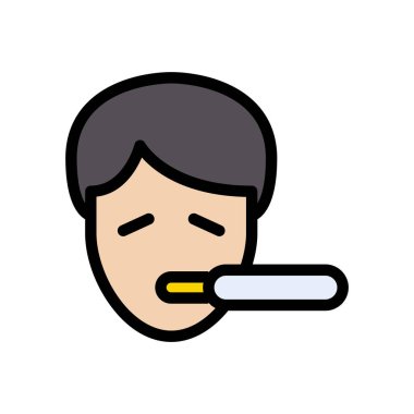 sıcaklık vektörü düz renk simgesi