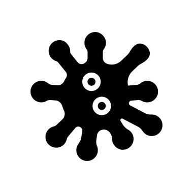 Virüs vektör düz simgesi