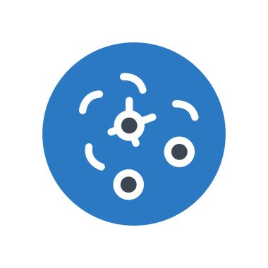 bakteri vektörü renk simgesi