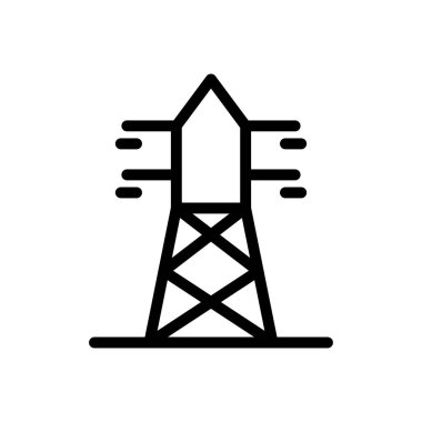 ışık vektörü ince çizgi simgesi