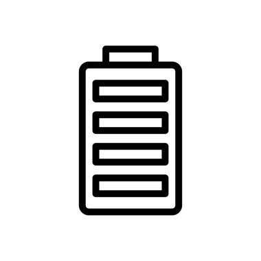 yük vektörü ince çizgi simgesi