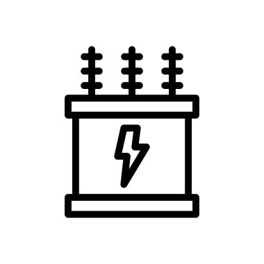 enerji vektörü ince çizgi simgesi