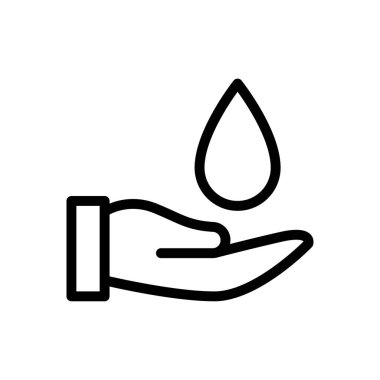 petrol vektörü ince çizgi simgesi