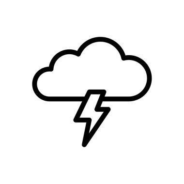 enerji vektörü ince çizgi simgesi