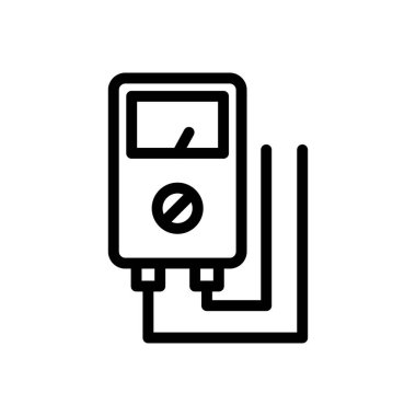 vektör ince çizgi simgesini ölç