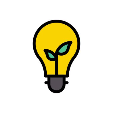 Eko vektör düz renk simgesi