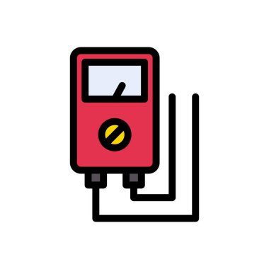 vektör düz renk simgesini ölç