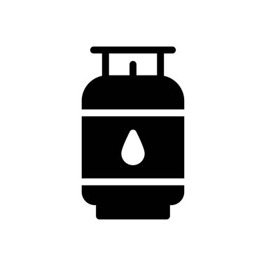 silindir vektör glyph düz simge