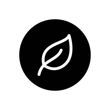 Yaprak vektörü düz simgesi