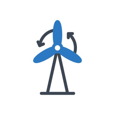 Türbin vektör renk simgesi