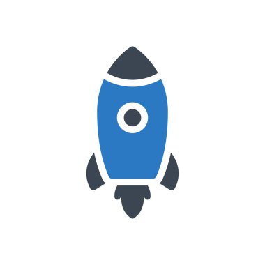 roket vektör renk simgesi