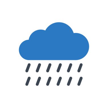 bulut vektörü renk simgesi