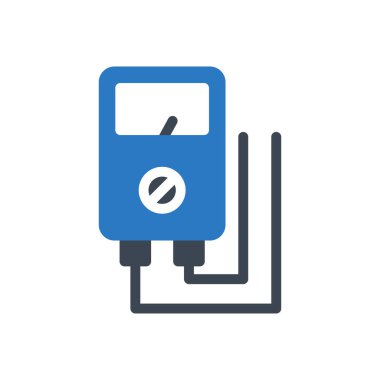 Vektör kabartma renk simgesini ölç