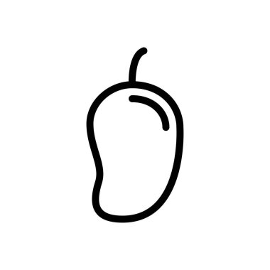 meyve vektörü ince çizgi simgesi