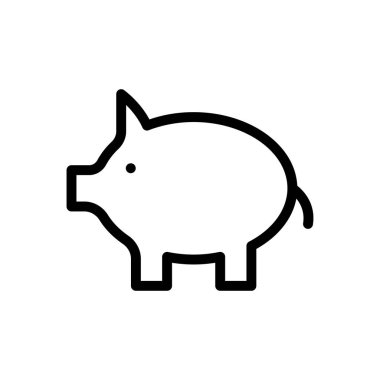 hayvan vektörü ince çizgi simgesi