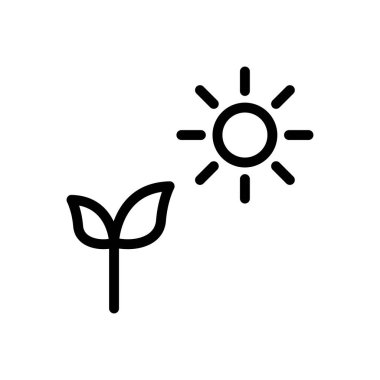 tarım vektörü ince çizgi simgesi