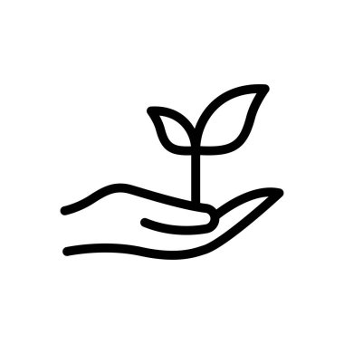 büyüme vektörü ince çizgi simgesi