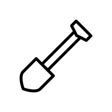 maça vektörü ince çizgi simgesi