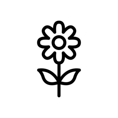 bitki vektörü ince çizgi simgesi